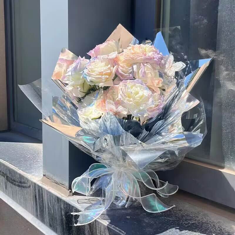 Jelly Film Waterproof Wrapping Paper, 22 Inch × 10 Yards