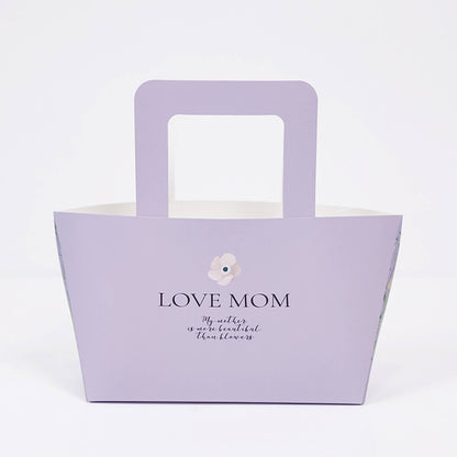 Sac en papier fleuri pour la fête des mères