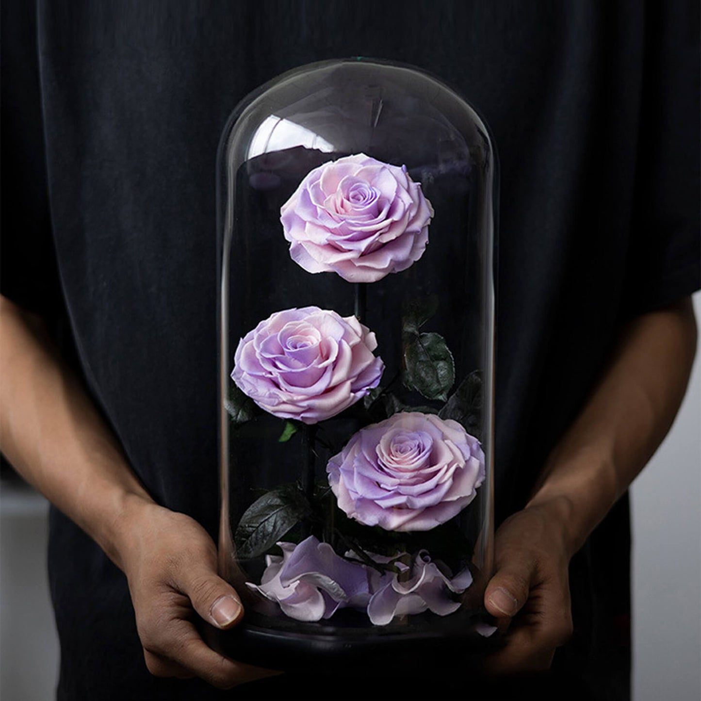 Eternal Roses Preserved Flowers In Glass Dome