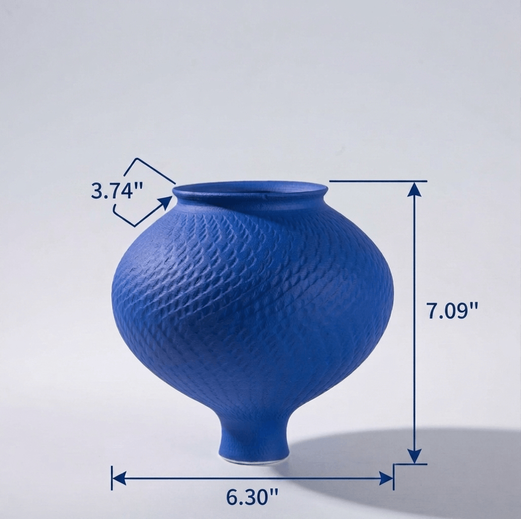 Klein Blue Vase