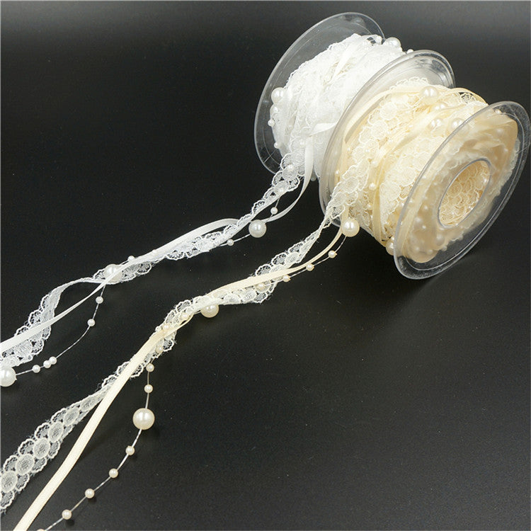 Pearl Strand Lace Ribbon
