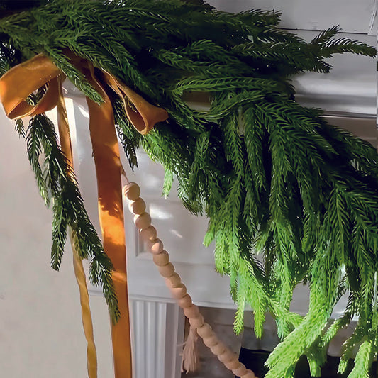 6 Ft Realistic Norfolk Pine Garland