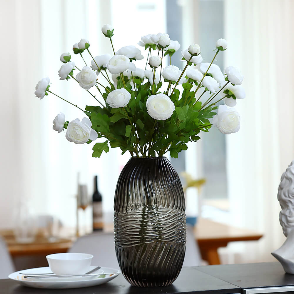 Fleurs de lotus artificielles à 4 têtes