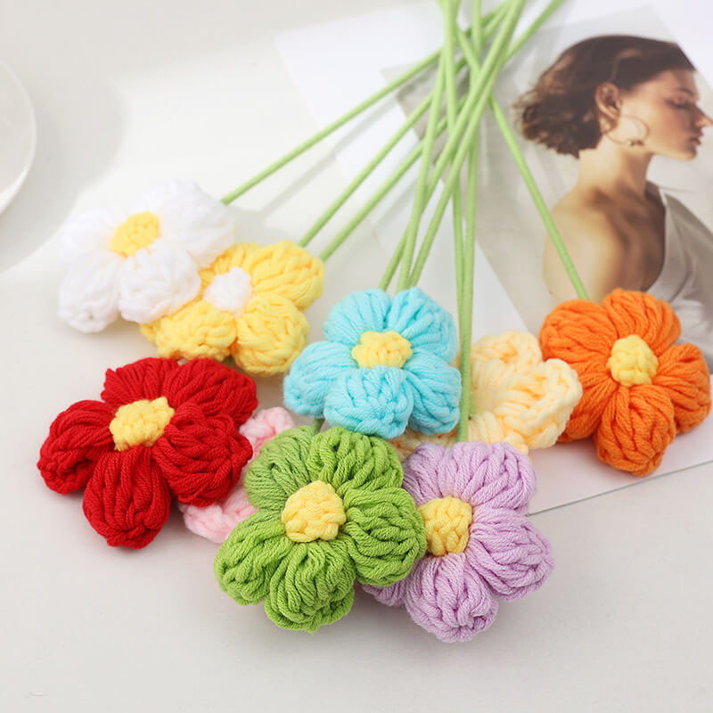 Crochet Bouquet Knitting Artificial Flower