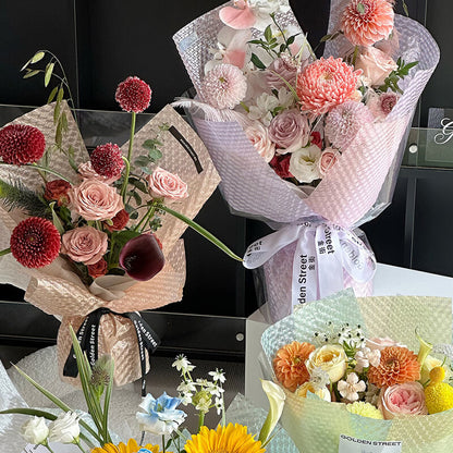 Embossed Wrapping Paper, 22 × 22 Inch, 10 Sheets