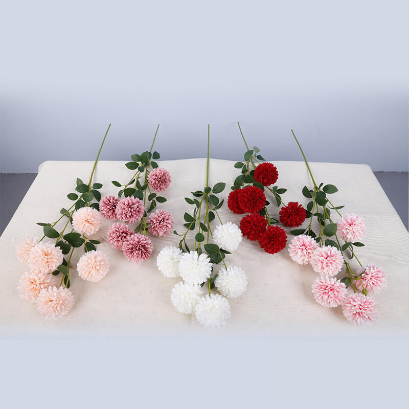 6 têtes de chrysanthème artificiel