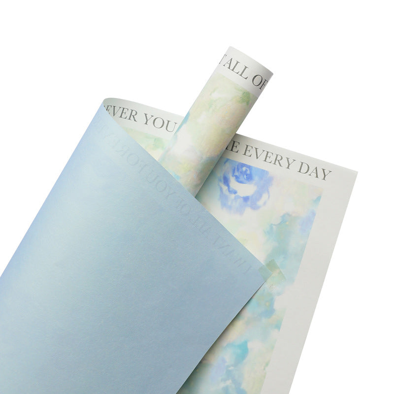 Floral Wrapping Paper, 20.5 × 20.5 Inch, 10 Sheets