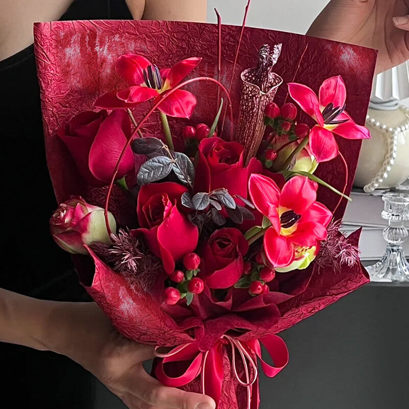 Flower Bouquet Paper, 15.7 × 22.8 Inch, 5 Sheets