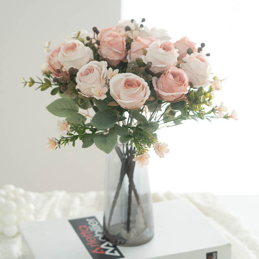 5 Heads Rose Arrangement Artificial Flowers