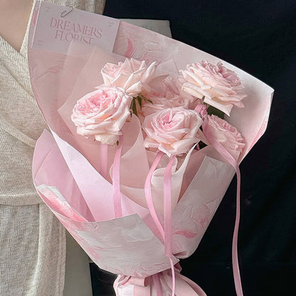 Bouquet Wrapping Paper, 20.8 × 20.8 Inch, 10 Sheets