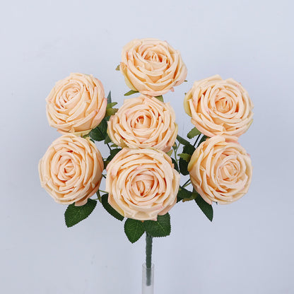 7 Heads Artificial Silk Roses Flower Bouquet