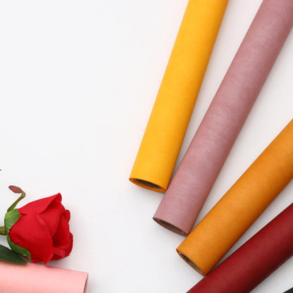 Caja de flores redonda de terciopelo 