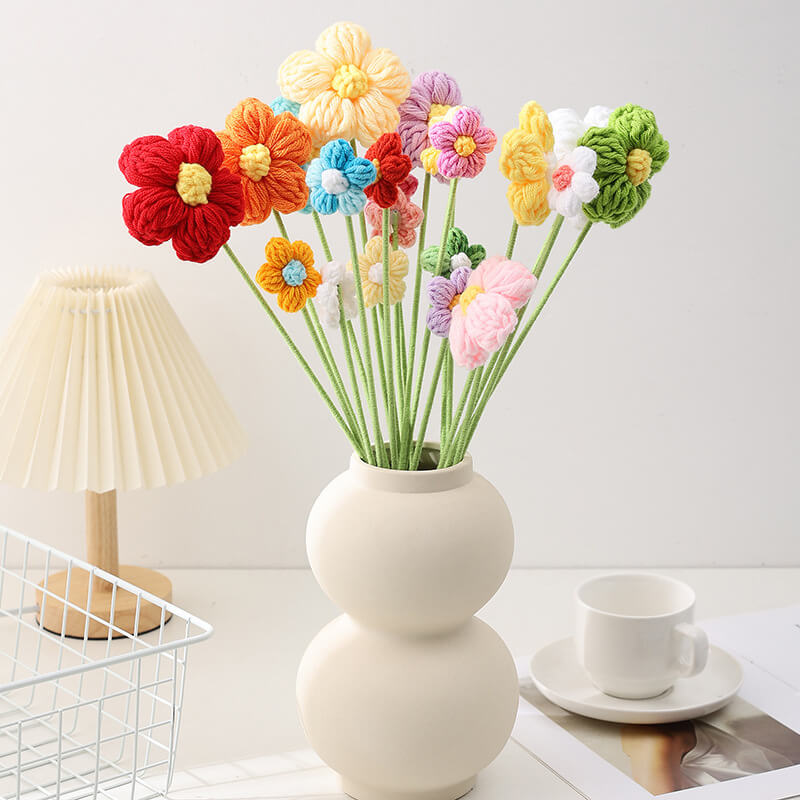 Crochet Bouquet Knitting Artificial Flower