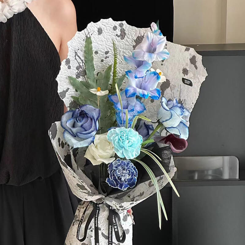 Hand-torn Wrapping Paper, 19.7 × 20.7 Inch, 10 Sheets