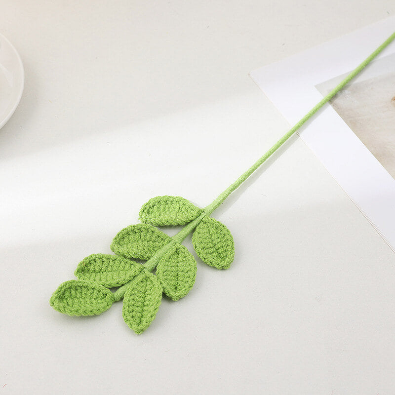 Knitted Sunflower Smiley Face Artificial Flowers