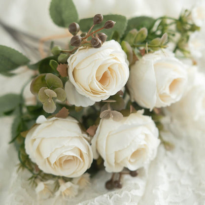 5 Heads Rose Arrangement Artificial Flowers