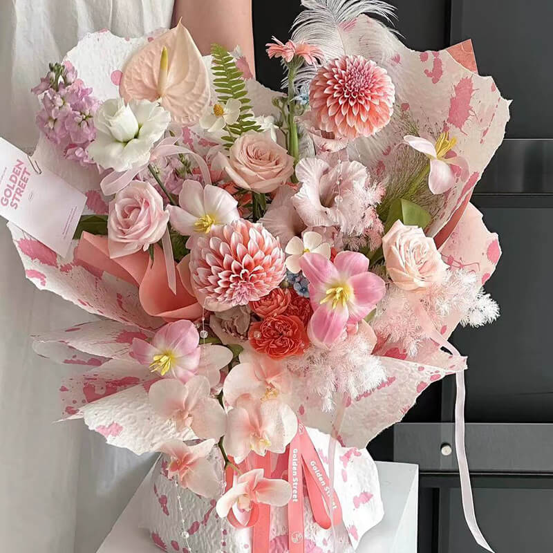 Hand-torn Wrapping Paper, 19.7 × 20.7 Inch, 10 Sheets