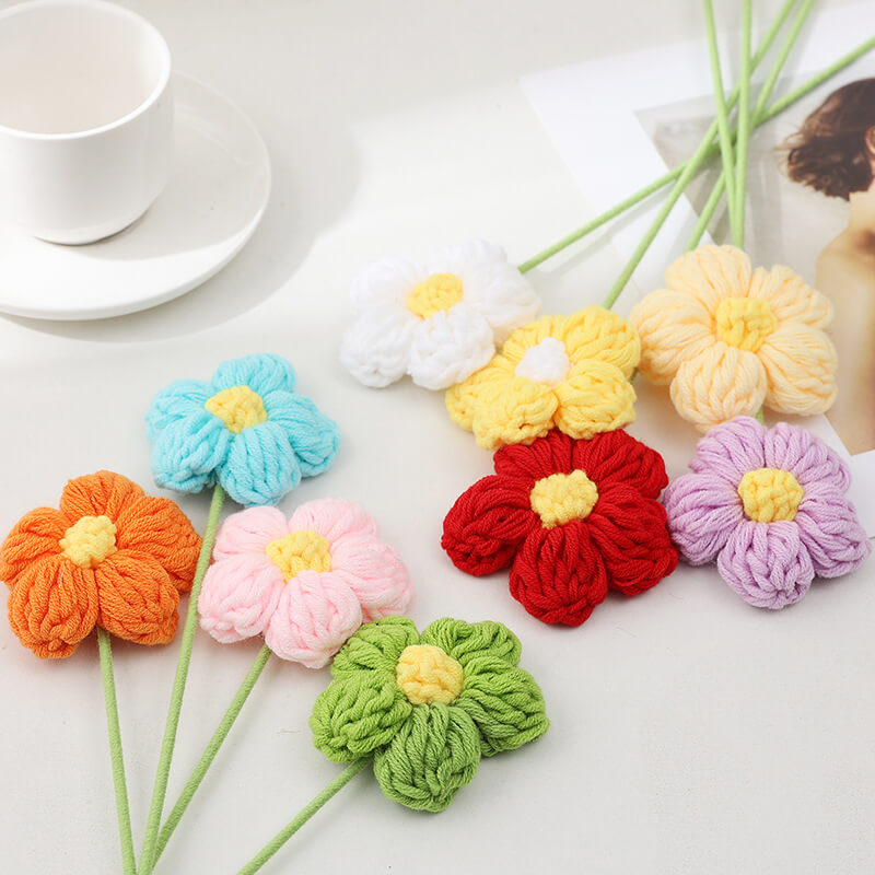 Crochet Bouquet Knitting Artificial Flower