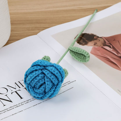 Crochet Tulip Sunflower Rose Artificial Flower