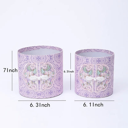 Embroidered Hug Bucket Box, Set of 2pcs