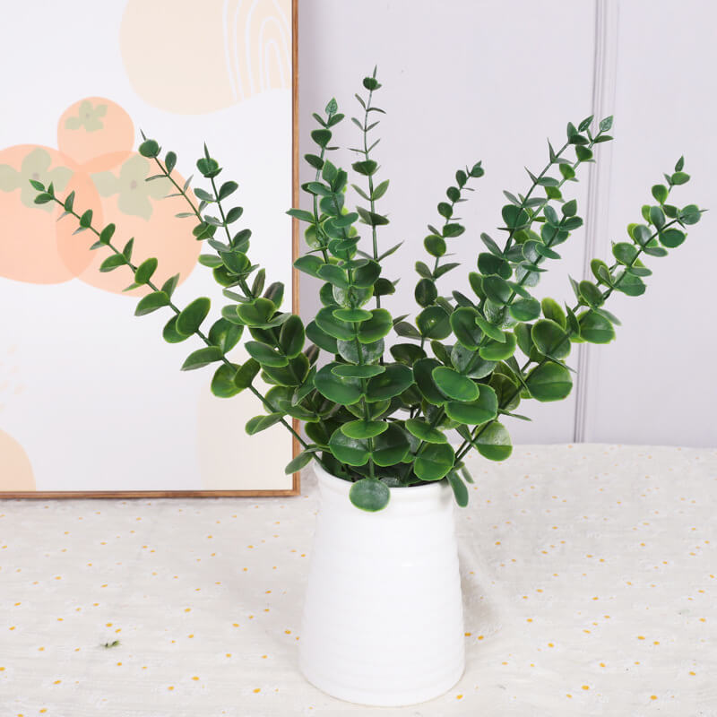 Faux Eucalyptus Leaves Arrangment