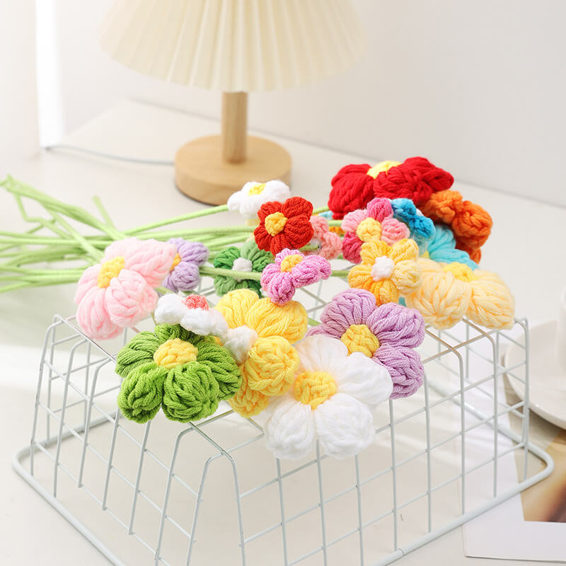 Crochet Bouquet Knitting Artificial Flower