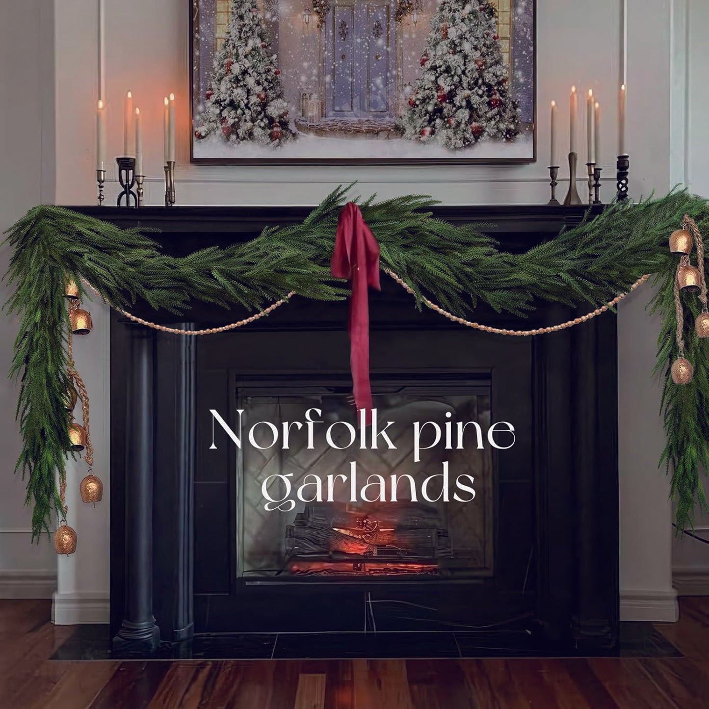 6 Ft Realistic Norfolk Pine Garland