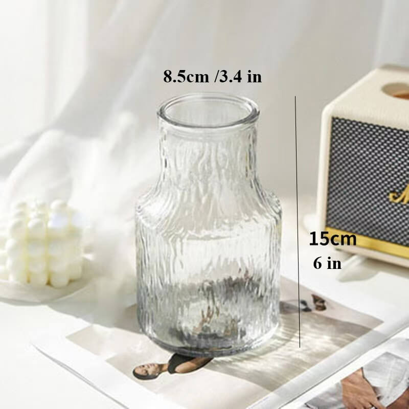 Glacier Texture Glass Vase