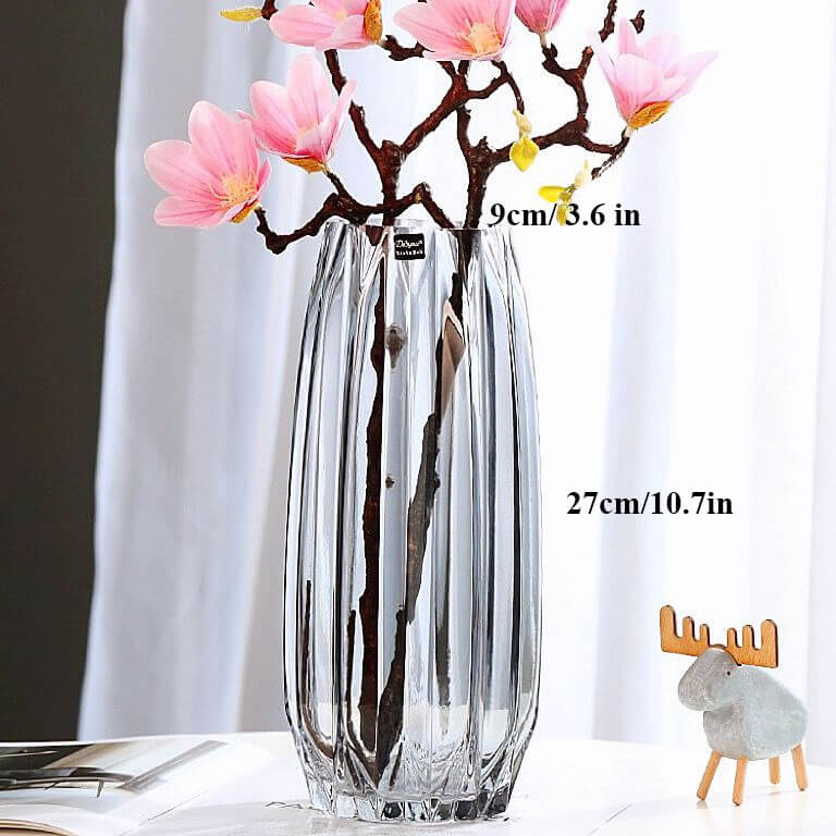 Glass Belly Vase - 10.7''