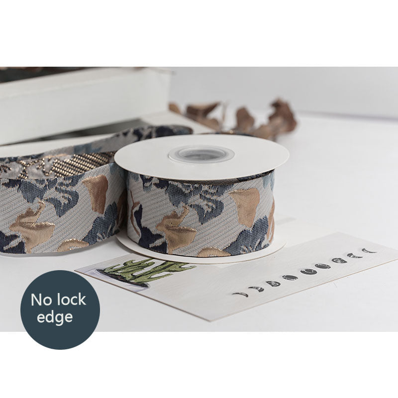 Floral Ribbon, 3.8 cm × 5 Yards