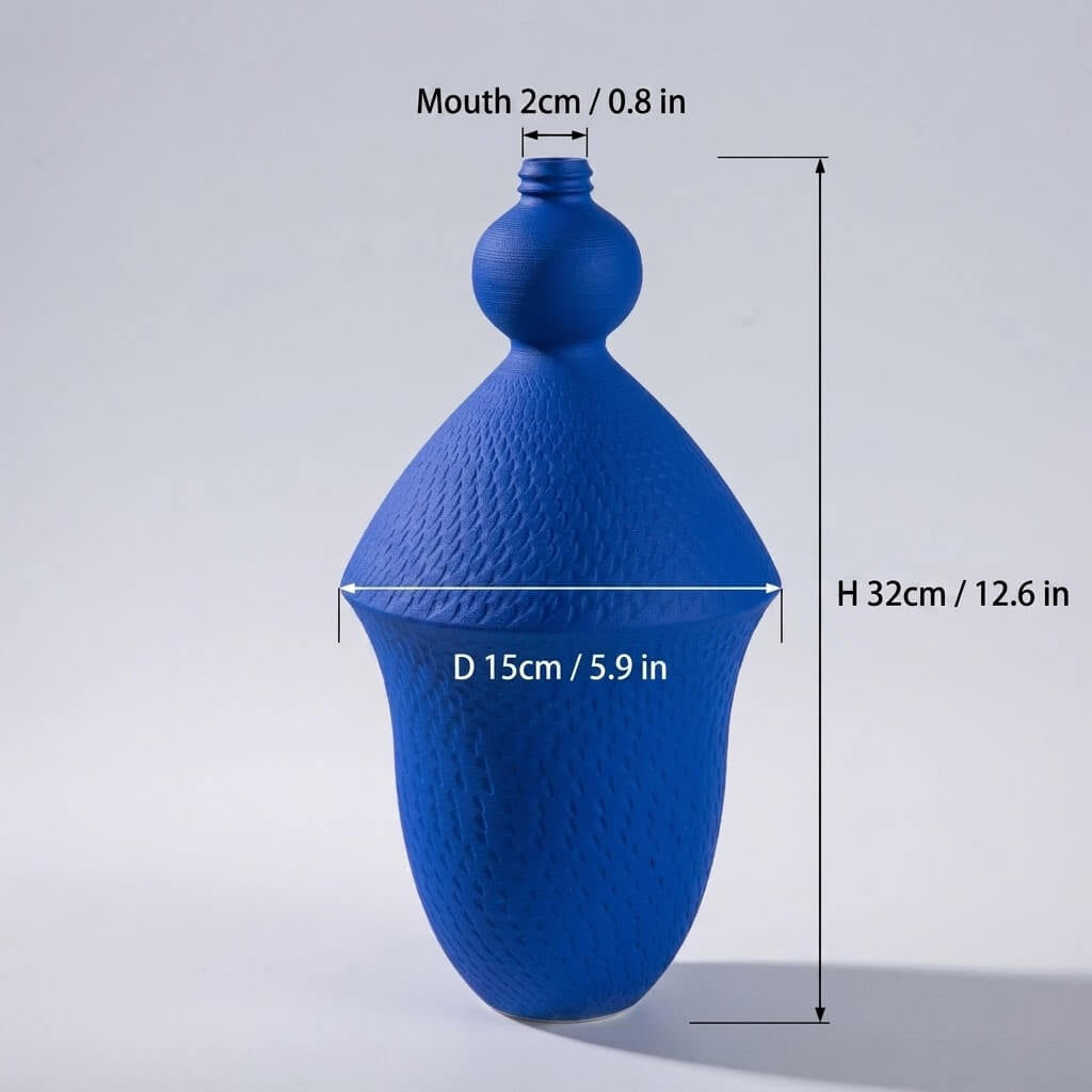 Klein Blue Vase