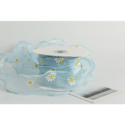 Daisy Ribbon, 6 cm × 10 Yards