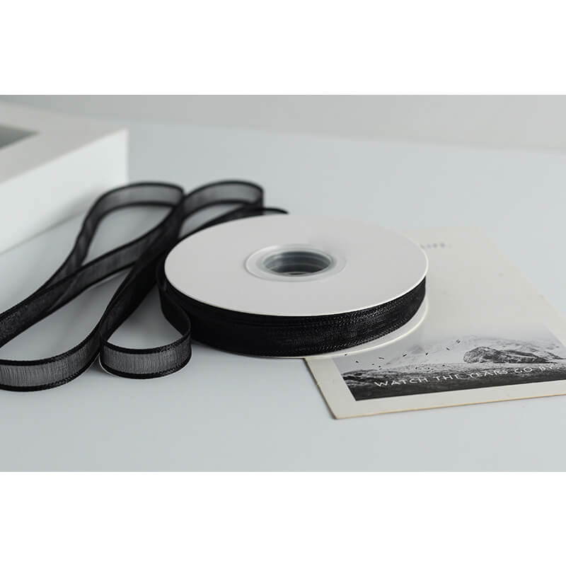 Transparent Polyester Ribbon, 1 cm × 22 Yards