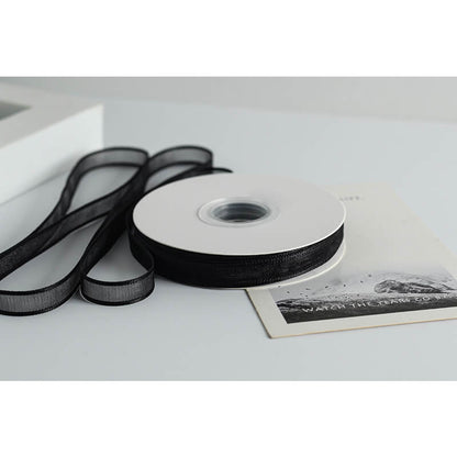 Transparent Polyester Ribbon, 1 cm × 22 Yards
