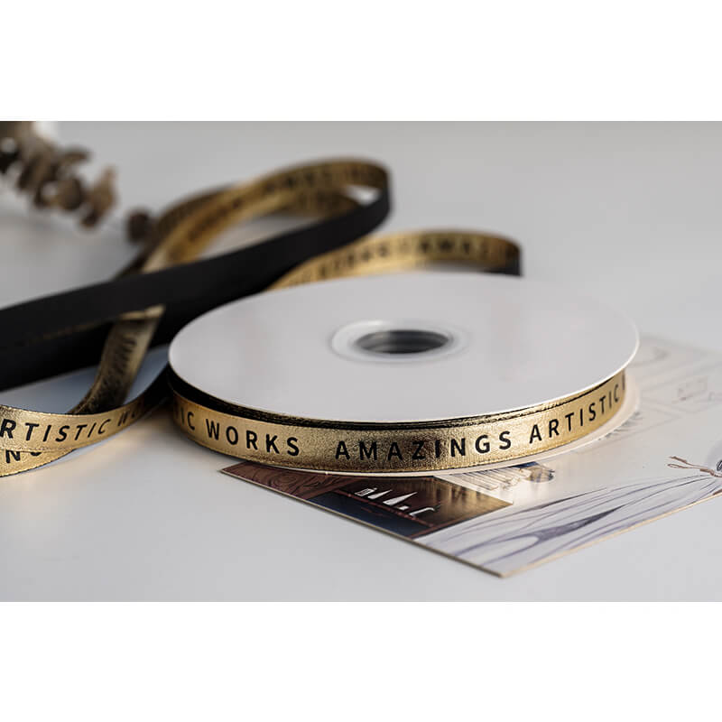 Gold Ribbon, 1 cm × 30 Yards