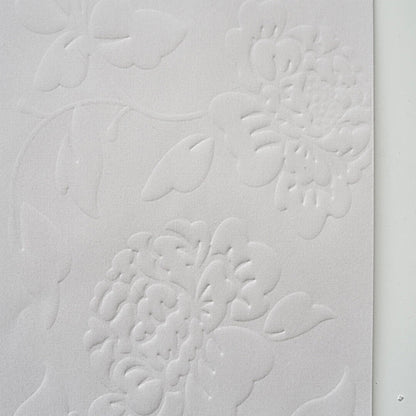 Embossed Flower Wrapping Paper, 15 × 20.8 Inch, 10 Sheets