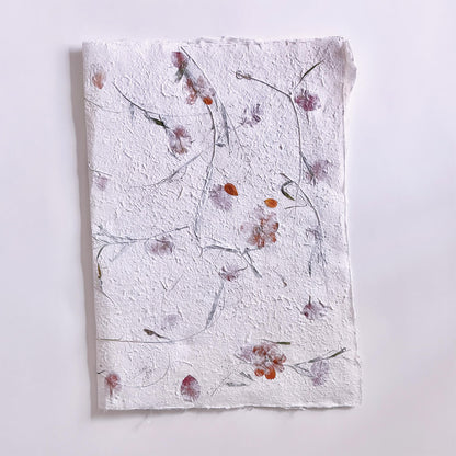 Floral Texture Wrapping Paper, 15.7 × 20.8 Inch, 5 Sheets