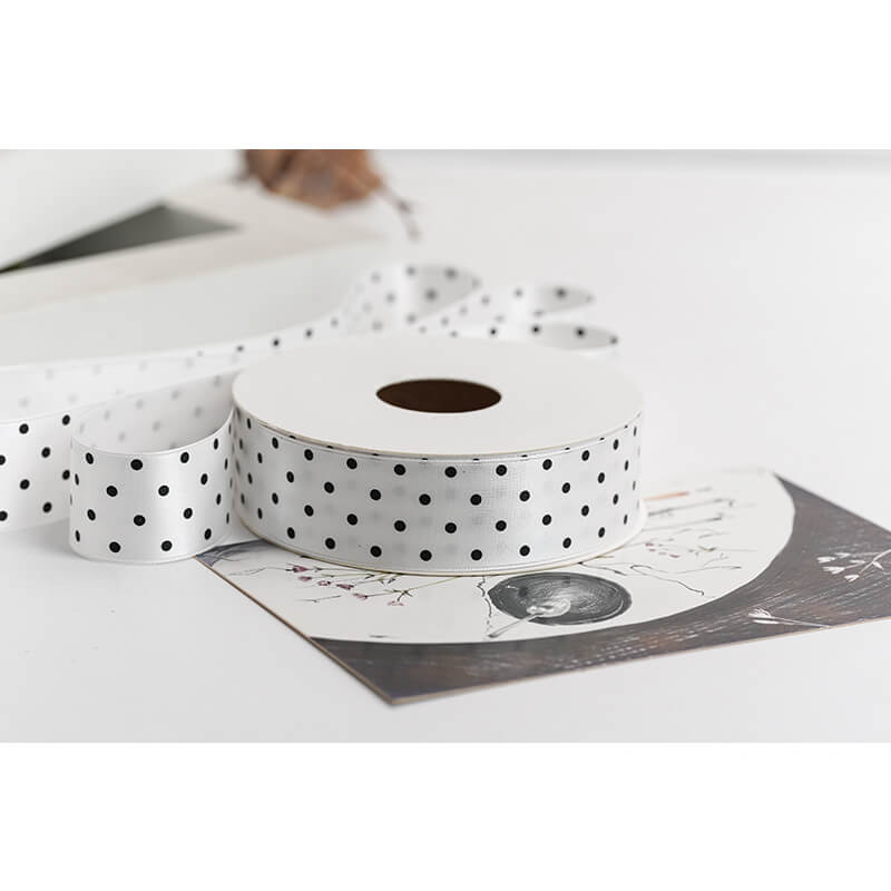 Polka Dot Packaging Ribbon, 2.5 cm × 9 Yards