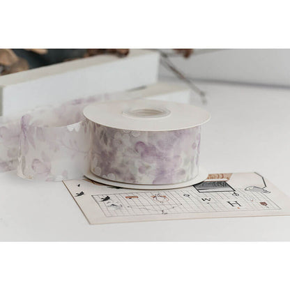 Ruban de flocon de neige transparent de Noël