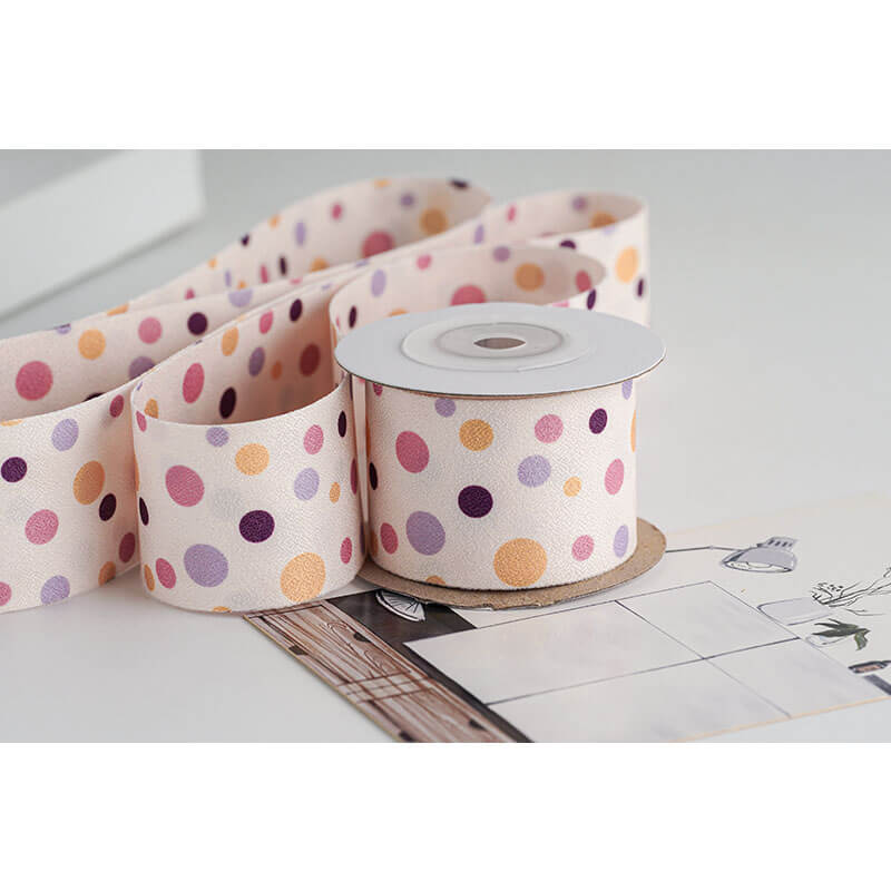 Polka Dot Ribbon, 3.8 cm × 4.5 Yards