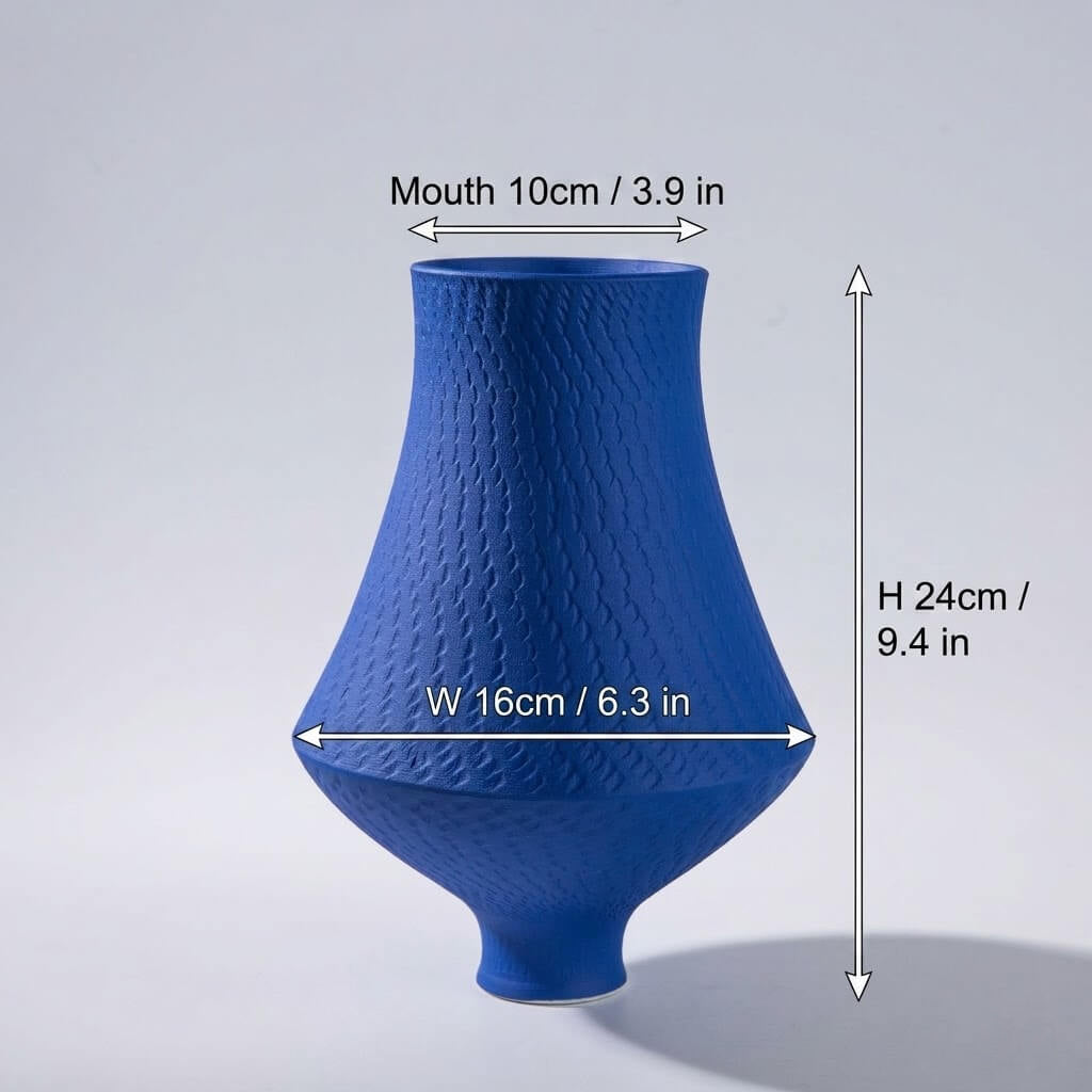 Klein Blue Vase