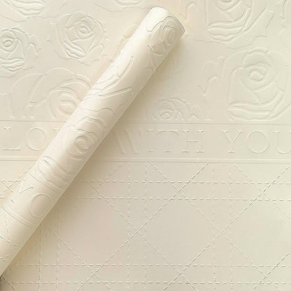 Valentine's Day Rose Flower Wrapping Paper