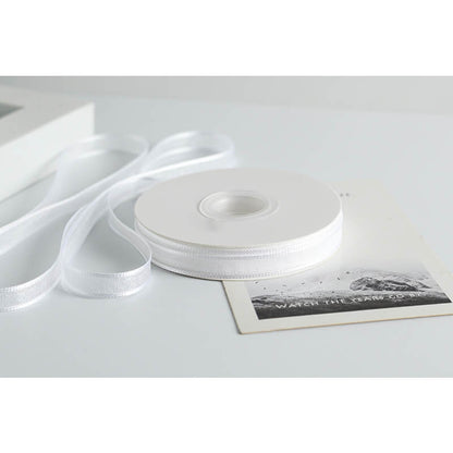 Transparent Polyester Ribbon, 1 cm × 22 Yards