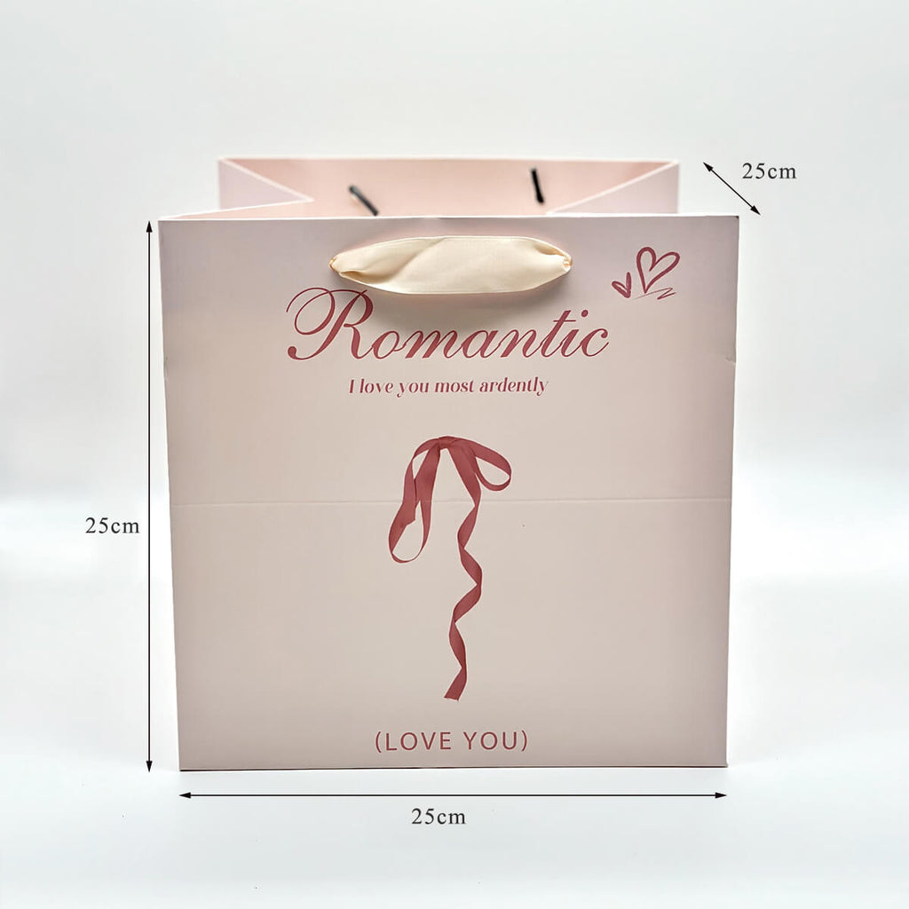 Bolsas de papel con una sola flor, 10 unidades