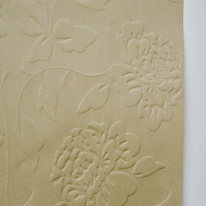 Embossed Flower Wrapping Paper, 15 × 20.8 Inch, 10 Sheets