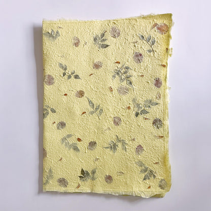 Floral Texture Wrapping Paper, 15.7 × 20.8 Inch, 5 Sheets