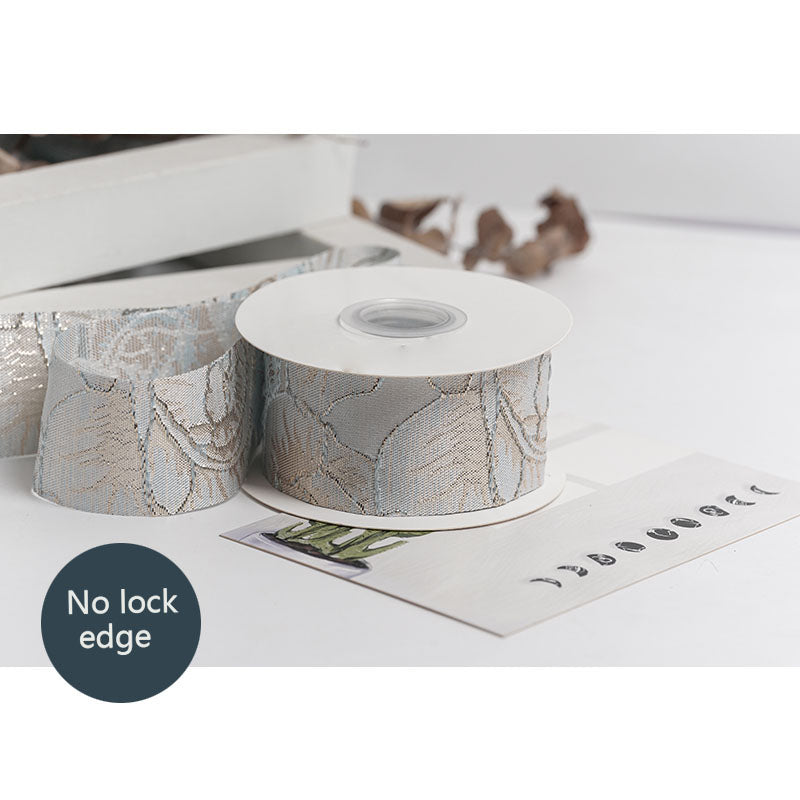 Floral Ribbon, 3.8 cm × 5 Yards