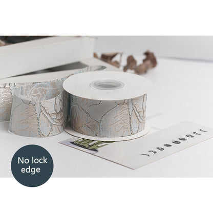 Floral Ribbon, 3.8 cm × 5 Yards