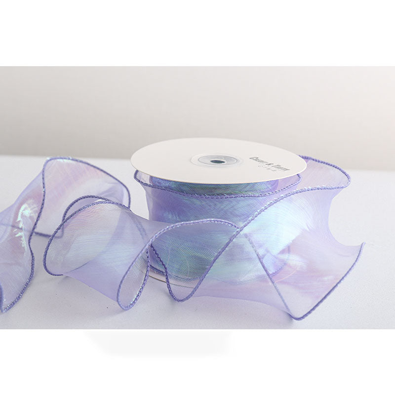 Colorful Yarn Tail Ribbon, 6 cm × 10 Yards