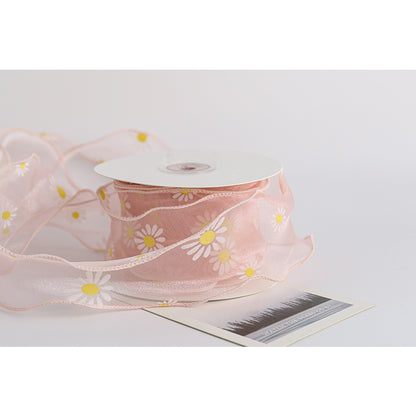 Daisy Ribbon, 6 cm × 10 Yards